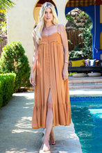 Load image into Gallery viewer, Sweet Lovely by Jen - SMOCKED MAXI DRESS: MAUVE / S / Contemporary
