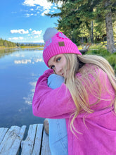 Load image into Gallery viewer, C.C Beanie - Flower Pattern Pom C.C Beanie HAT7396: Taupe
