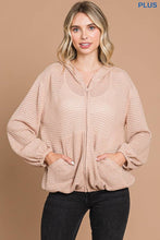 Load image into Gallery viewer, culture code - CHH1816LX-Plus Zip Up Hoodie Top: 3XL / CLASSIC NUDE
