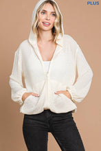 Load image into Gallery viewer, culture code - CHH1816LX-Plus Zip Up Hoodie Top: 3XL / CLASSIC NUDE
