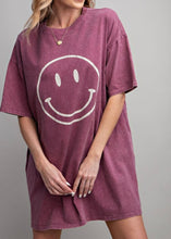 Load image into Gallery viewer, Smiley Tshirt Dress
