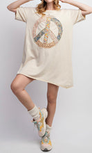 Load image into Gallery viewer, Peace Patch Tshirt Dress
