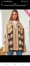 Load image into Gallery viewer, TEDDY BEAR PLAID SHACKET
