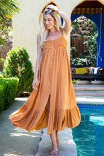 Load image into Gallery viewer, Sweet Lovely by Jen - SMOCKED MAXI DRESS: MAUVE / S / Contemporary
