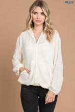 Load image into Gallery viewer, culture code - CHH1816LX-Plus Zip Up Hoodie Top: 3XL / CLASSIC NUDE

