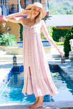 Load image into Gallery viewer, Sweet Lovely by Jen - SMOCKED MAXI DRESS: MAUVE / S / Contemporary
