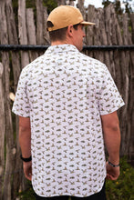 Load image into Gallery viewer, BURLEBO - Performance Button Up - Mallard Ducks: XLarge / White
