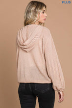 Load image into Gallery viewer, culture code - CHH1816LX-Plus Zip Up Hoodie Top: 3XL / CLASSIC NUDE
