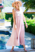 Load image into Gallery viewer, Sweet Lovely by Jen - SMOCKED MAXI DRESS: MAUVE / S / Contemporary

