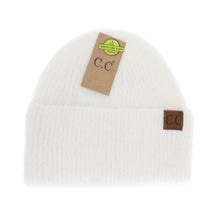 Load image into Gallery viewer, C.C Beanie - Mohair Feel Wide Cuff C.C Beanie HTC0010: Taupe
