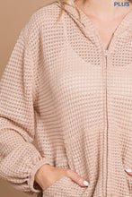 Load image into Gallery viewer, culture code - CHH1816LX-Plus Zip Up Hoodie Top: 3XL / CLASSIC NUDE
