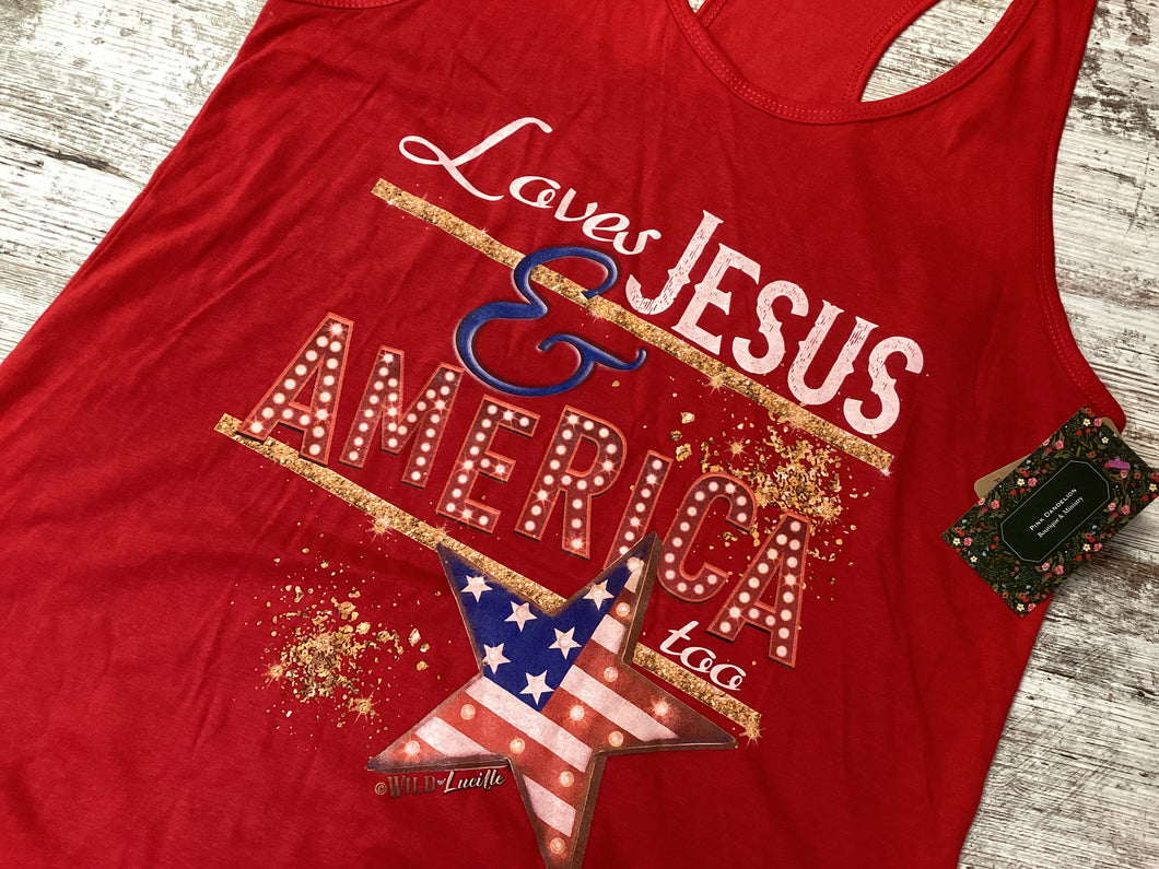 Love Jesus & America Tank