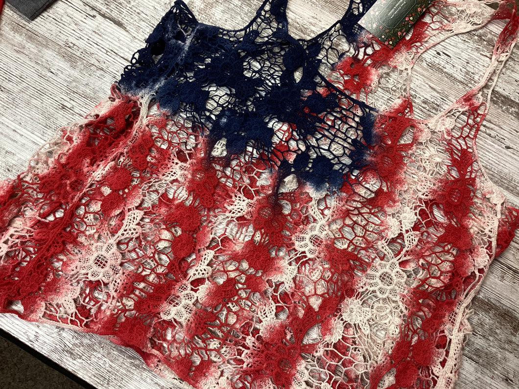 Patriotic Lace Tank