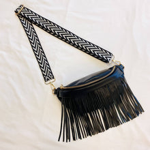 Load image into Gallery viewer, Vegan Leather Fringed Or Not Sling Bag
