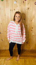 Load image into Gallery viewer, Pink Candy Striped Sweater
