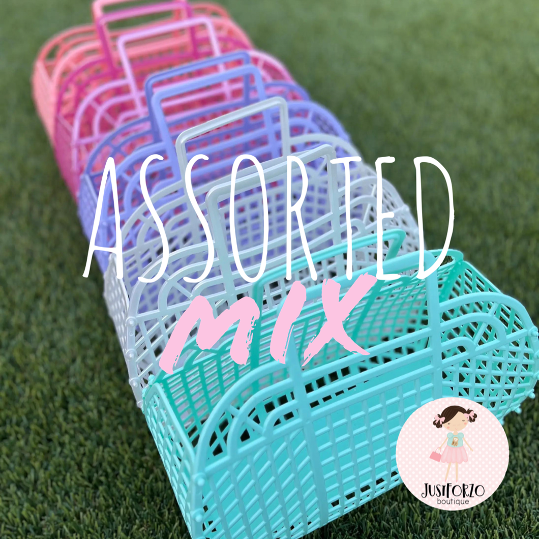 Large Retro Jelly Baskets - 𝙈𝙖𝙙𝙚 𝙞𝙣 𝙐𝙎𝘼!