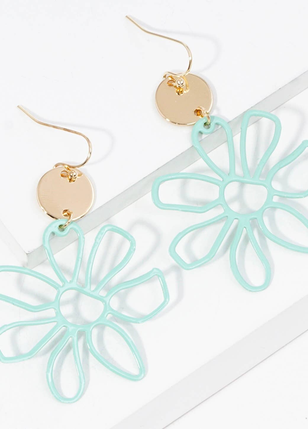 SIMPLY SWEET Baby Teal dangle drop earrings