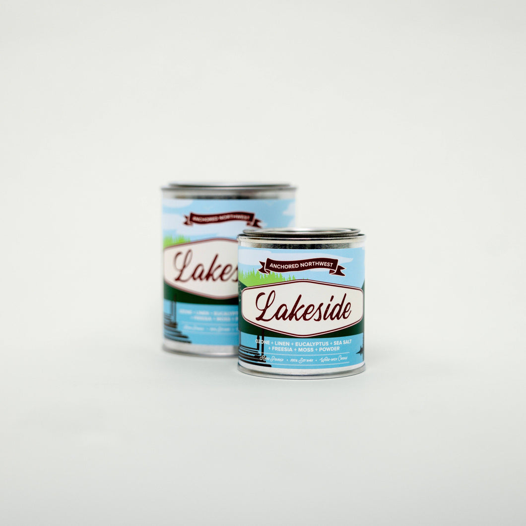 Lakeside Wood Wick Paint Can Candle: Half Pint