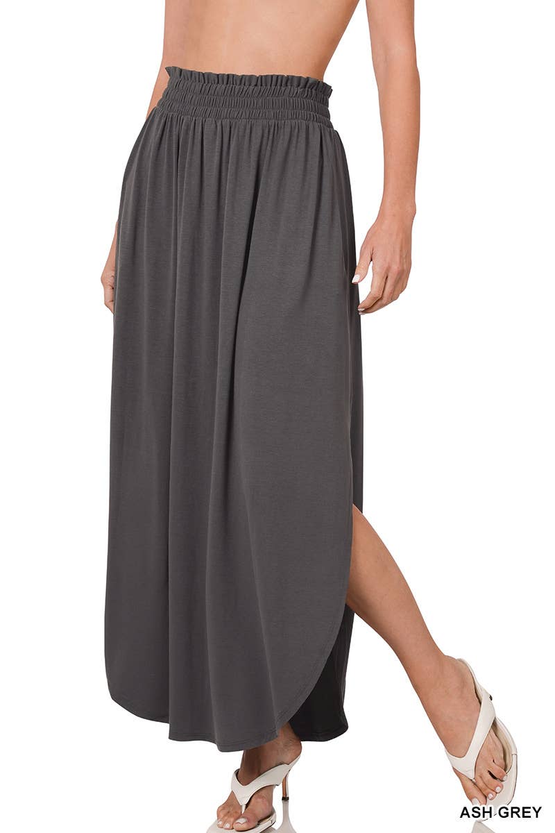 BEST SELLING Maxi Skirt in Charcoal