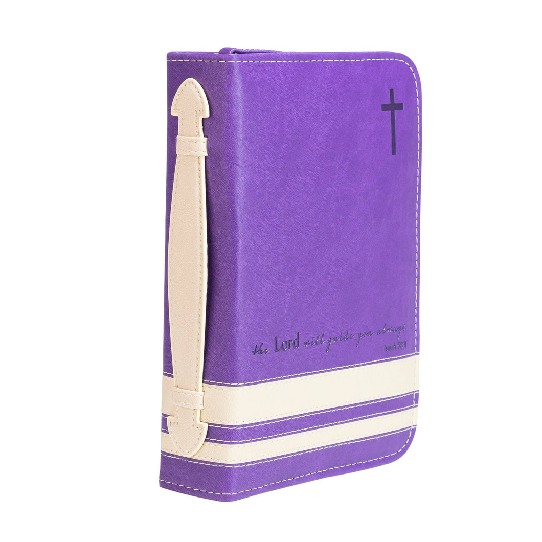 Divinity Boutique - Bible Cover - Purple The Lord will Guide, Isaiah 58:11