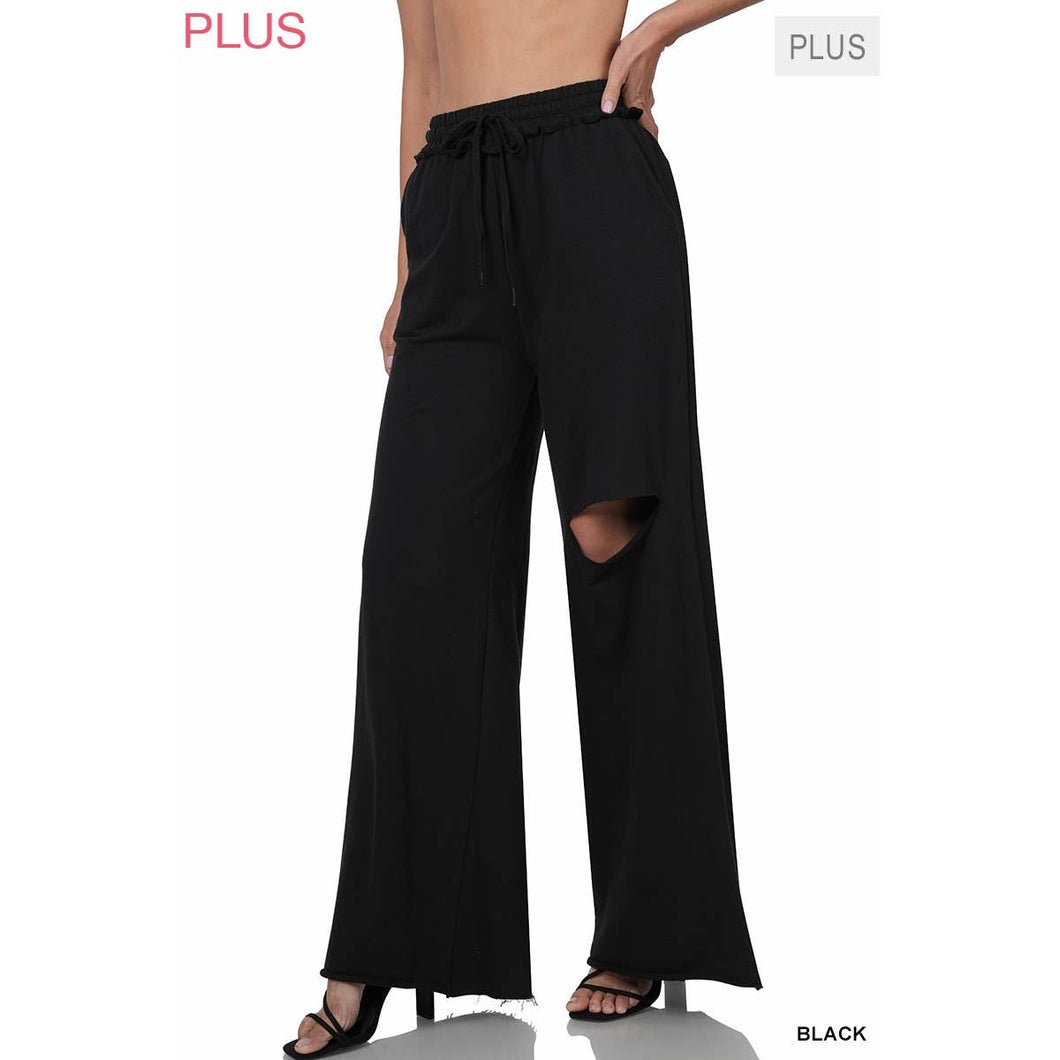 Dark Charcoal PLUS LASER CUT PANTS