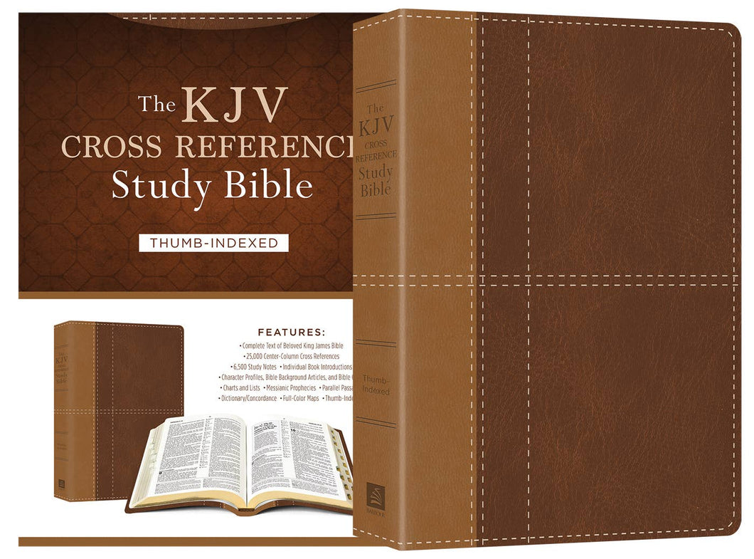 Barbour Publishing, Inc. - The KJV Cross Reference Study Bible - Indexed Brown