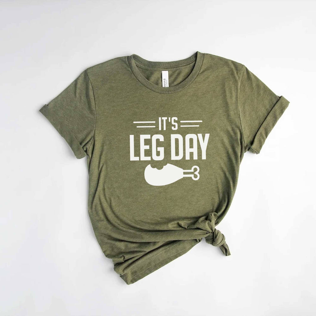 LEG DAY Tshirt -in Charcoal