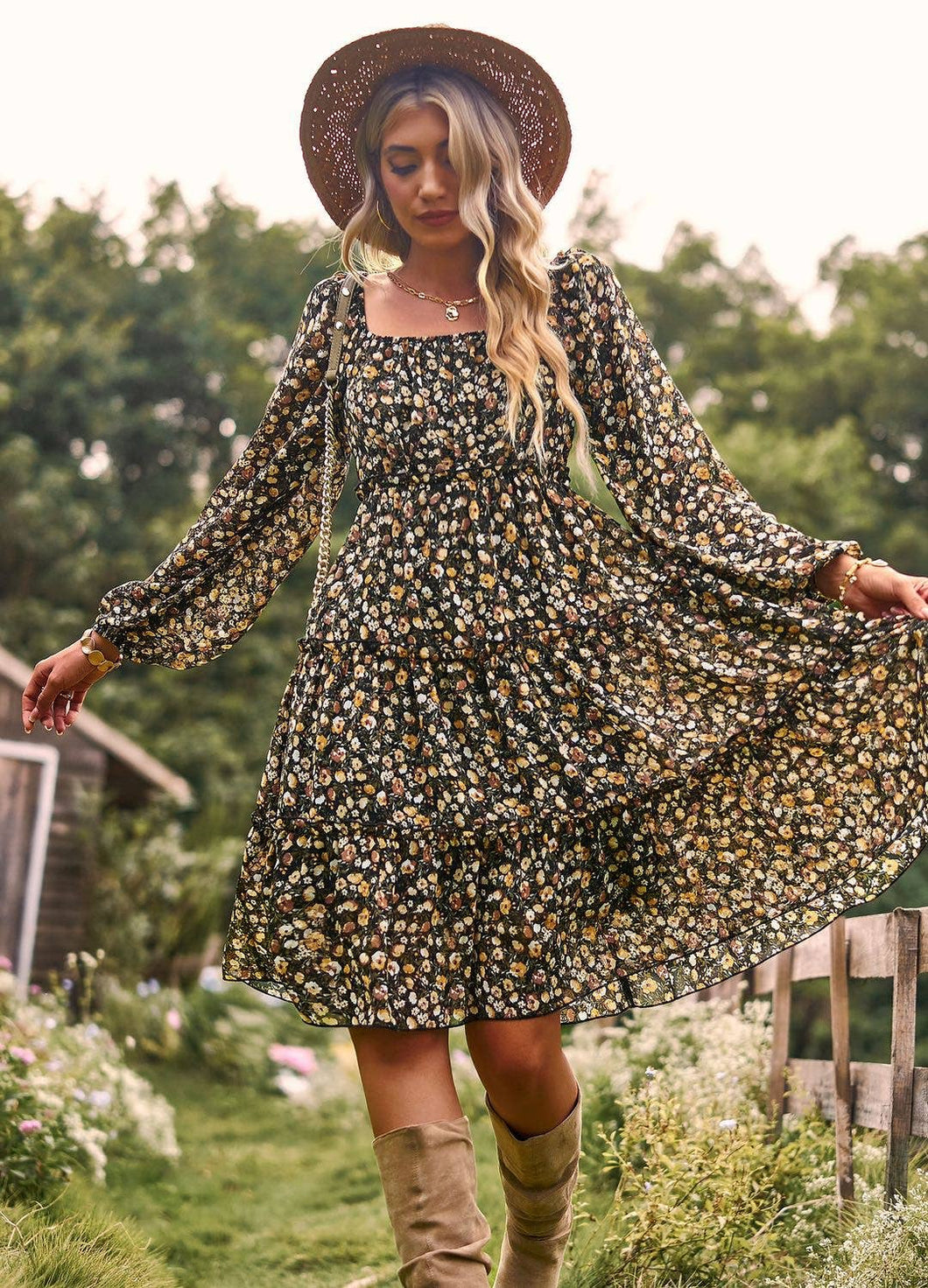 Fall Feelings Stunner Dress