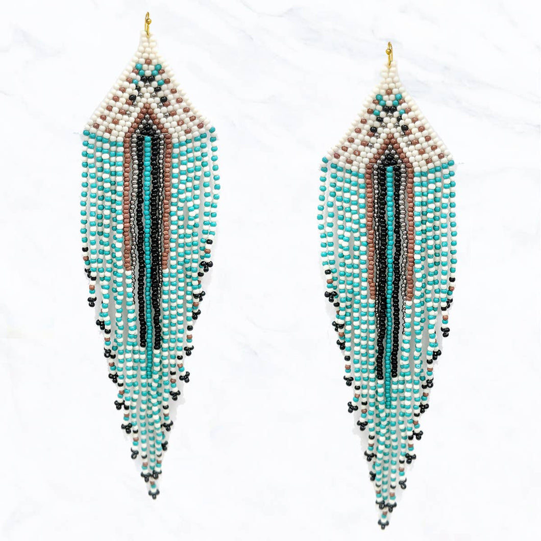 Suzie Q USA - Seed Bead Fringe Western Earrings