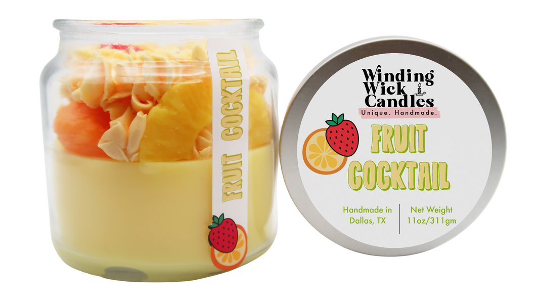 Winding Wick Candles - 11oz. Fruit Cocktail Dessert Candle