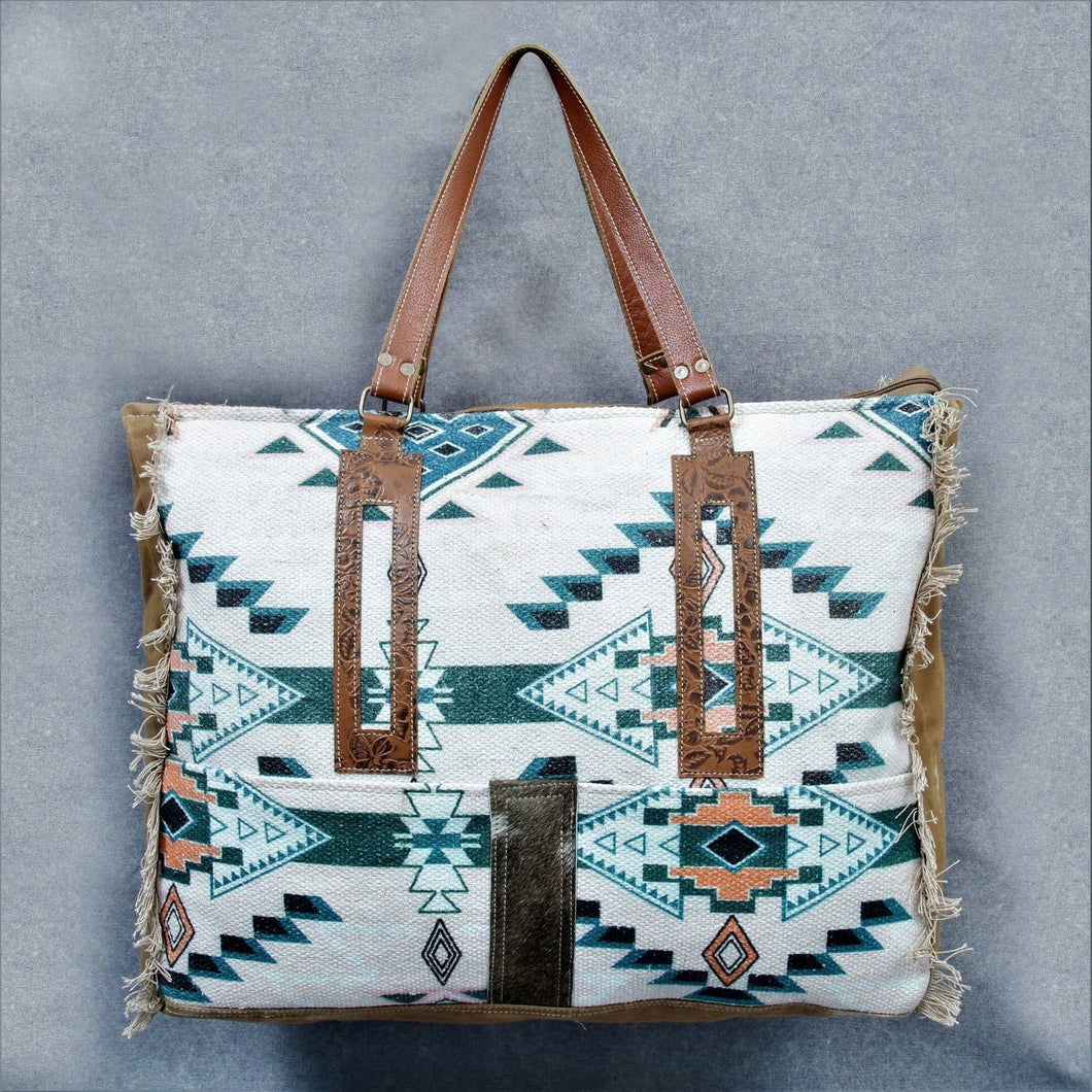 Blush Aztec Weekender Bag