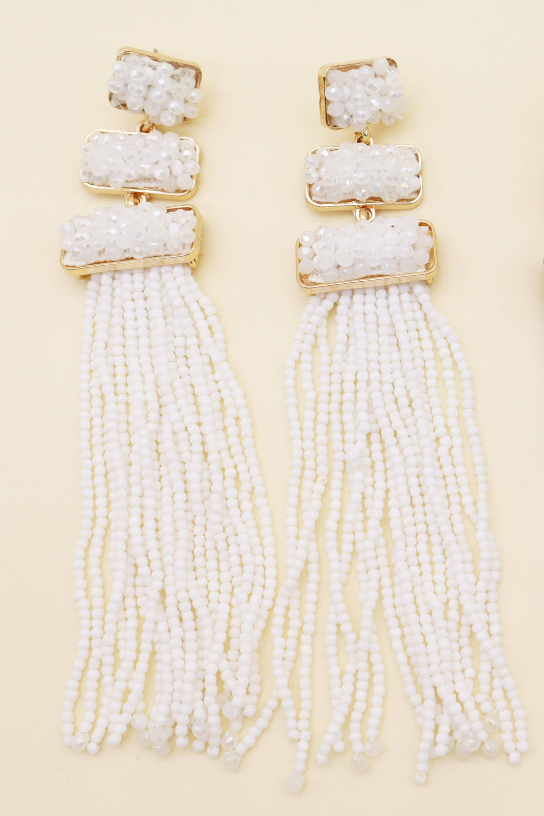 ESLEY - A2211JL54802- Boho Beads Tassel Earrings