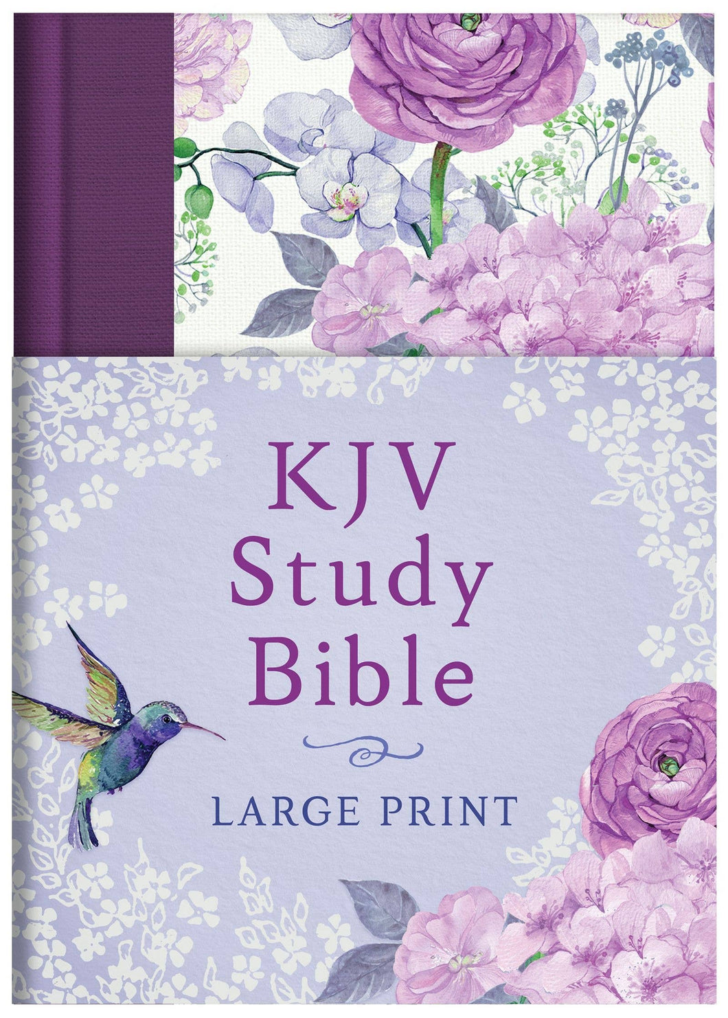 Barbour Publishing, Inc. - KJV Study Bible, Large Print [Hummingbird Lilacs]