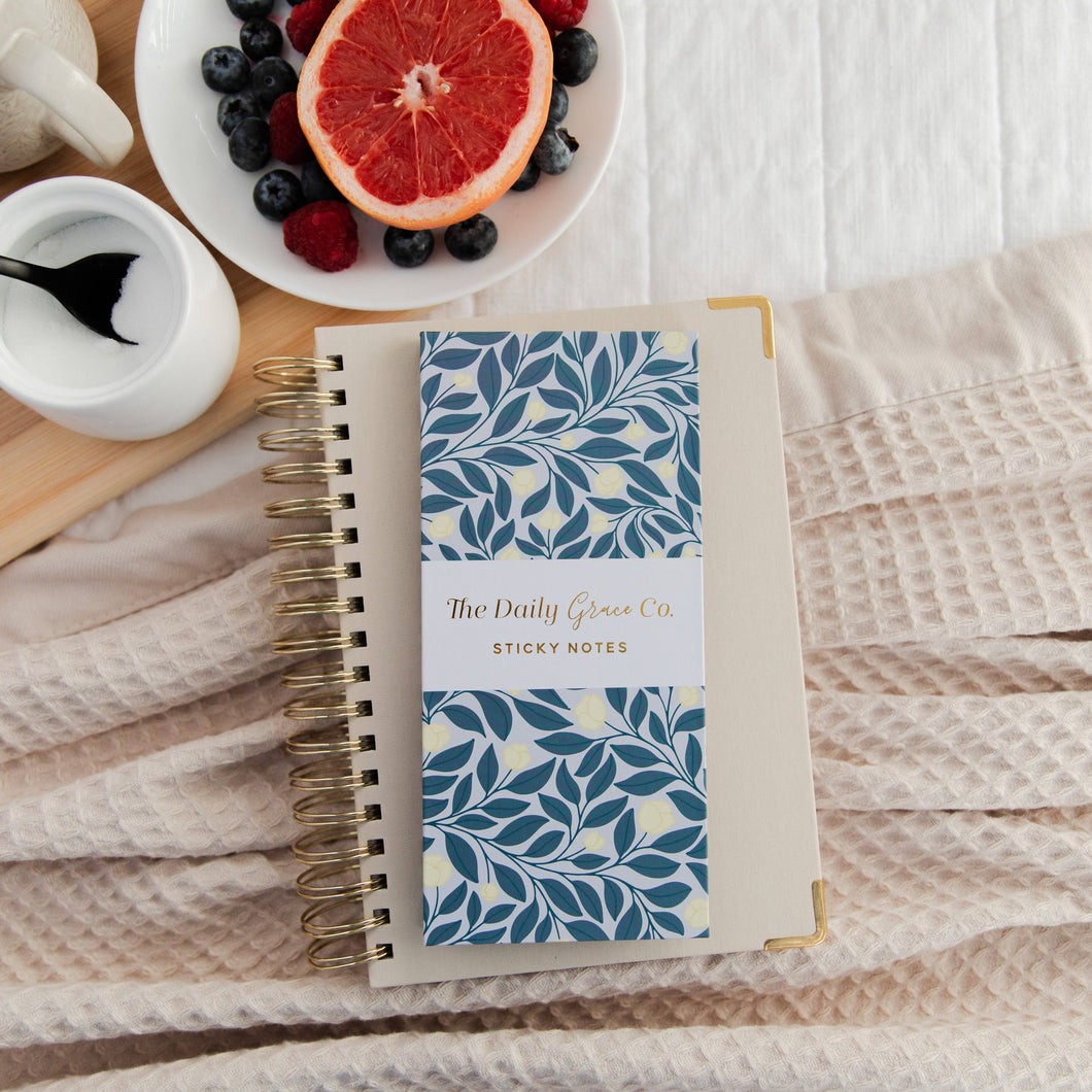 The Daily Grace Co - French Blue Floral Planner Stickies