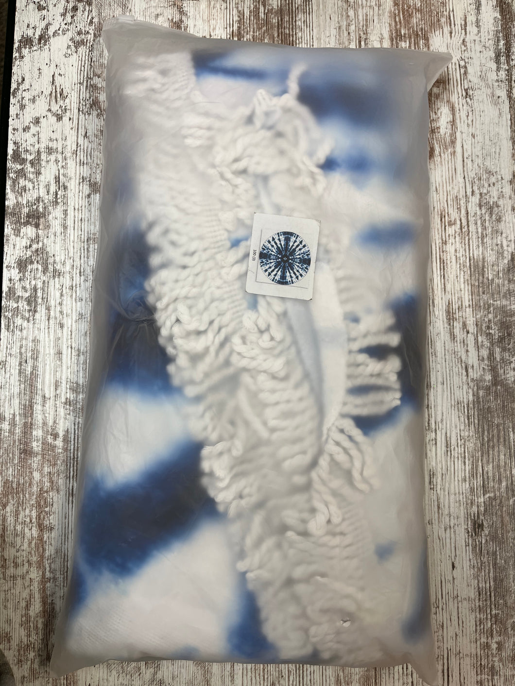 Blue & White Tie Dye Beach Towel