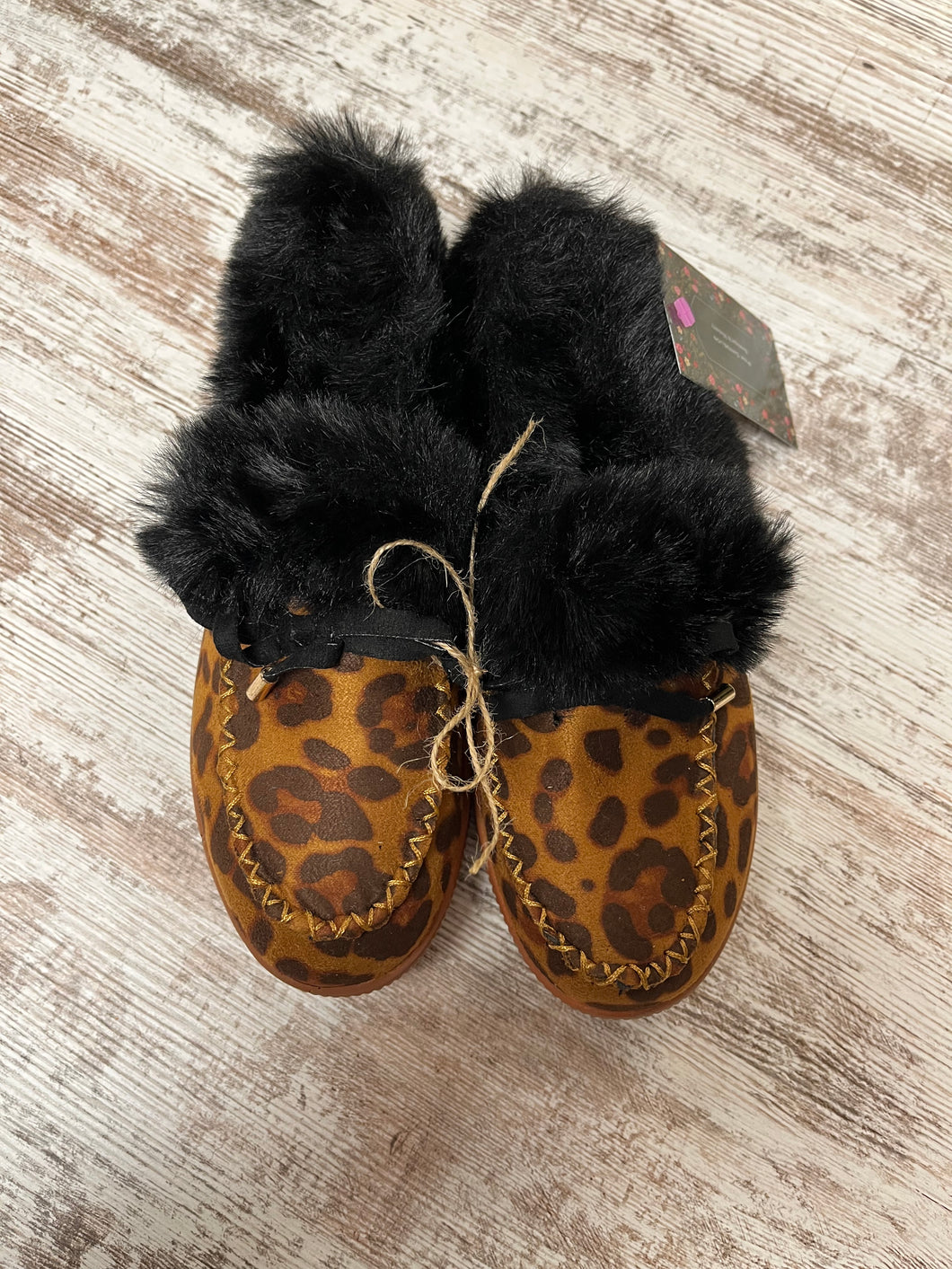 Cheetah Fuzzy Slippers