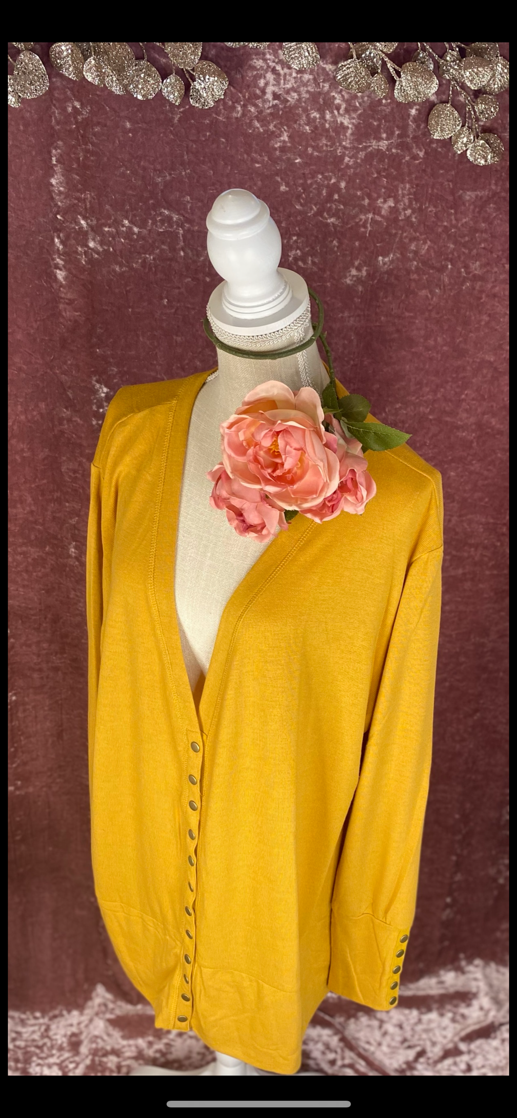 Mustard Yellow Light Weight Cardi